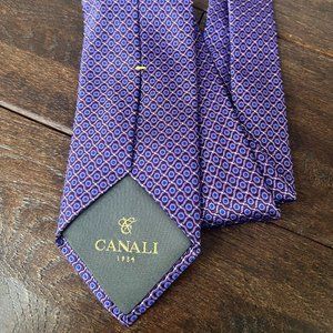 Canali Men's Purple Silk Neck Tie